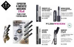 Expositor Máscaras de Pestañas 4 tipos EGO