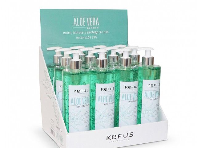 Gel Aloe Vera Natural verde Kefus 500 ml.